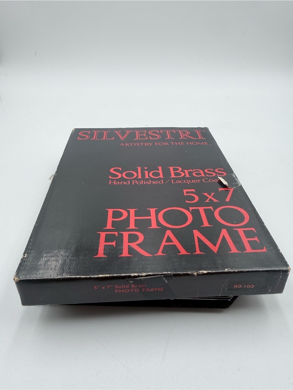 Silvestri Silver & Brass Picture Frame 5x7 Vintage NOB - Picture 7 of 7